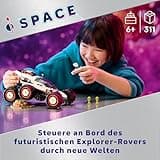 LEGO City Weltraum-Rover mit Außerirdischen, Auto-Set mit Roboter- und Alien-Spielzeug-Figuren, Geburtstagsgeschenk für Jungs und Mädchen ab 6 Jahren, mit 2 Minifiguren und einer Planetenkulisse 60431