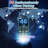 CHAKEYAKE 4G Seniorenhandy Mobiltelefon Ohne Vertrag mit Große Tasten,1800mAh Lange Standby Rentner Senioren Handy Großtastenhandy mit USB-C,SOS-Funktion,Taschenlampe,Ladestation-Dunkelgrün
