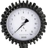 HAZET Reifenfüll-Messgerät 9041G-1 I Geeicht, ablesbar, Manometer-Messbereich: 0-10 bar, Schlauchlänge: 1000 mm, Manometer-Durchmesser: 80 mm I Reifendruck-Prüfer für Auto, Motorrad, LKW