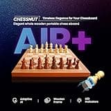 Chessnut Elektronisches Schach-Set, Holz-Schachbrett mit LEDs, AI adaptives elektronisches Schachspiel und App mit Computer-Schachbrett, für 1-2 Spieler ab 8 Jahren
