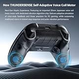 Thunderobot G80TS Wireless Controller für PC/Switch/Switch 2/Android/iOS, TMR-Joystick, Dual-TMR-Trigger, optische Tasten, 1000 Hz Abfragerate, Schwarz
