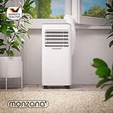 Monzana® lokale Klimaanlage MZKA2600 WiFi App Mobil Fensterabdichtung Abluftschlauch 9000BTU 4in1 1000W 30qm Fernbedienung Luftentfeuchter Klimagerät