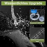 Ezilif Grillabdeckung Wetterfest 165x70x125cm Grill Abdeckung 420D Oxford-Gewebe Wasserdicht Reißfest, Schutz Grill vor Rost und Schimmel, Grill Abdeckhaube für Weber/Enders/Char Broil/Napoleon/Rösle