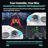 Thunderobot G80TS Wireless Controller für PC/Switch/Switch 2/Android/iOS, TMR-Joystick, Dual-TMR-Trigger, optische Tasten, 1000 Hz Abfragerate, Schwarz