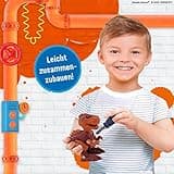 Lisciani - WOOZLE GOOZLE - T-Rex Dinosaurier - Bauspiel Für Kinder ab 6 Jahren - Dinosaurier Spielzeug Zu Montieren - Bewegt Sich Durch Räder unter den Beinen