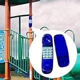 harayaa Spielplatz Schaukel Set Telefon Pretend Play Zifferntasten Telefon Kind Klettergerüste Telefon für Jungen Mädchen, Blau