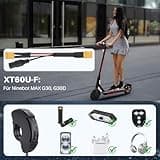 E Scooter USB C Steckdose, Scooter Handyladegeräte Wasserdicht 20W Schnellladegerät USB-A & Type-C Telefon Ladegerät XT60U-F für Ninebot MAX G30 G30D, Scooter Zubehör für Telefone, Tablets, GPS