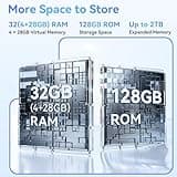 DOOGEE Note 56 Pro Andriod 16 Smartphone Ohne Vertrag, 32GB+128GB/2TB Handy Ohne Vertrag, 6.56" Simlockfreie Handys 6150mAh, 13MP+8MP NFC Smartphone Android, 4G Dual SIM/Octa Core/Fingerprint/GPS