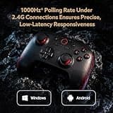 8Bitdo Ultimate 2C Wireless Controller für Windows PC und Android, mit Hall-Effekt-Joysticks und Hall-Triggern, keine Drift, 1000Hz Polling-Rate, Remappable L4/R4 Bumpers - Black Myth: Wukong