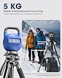 CAMBOFOTO 186cm Kamera Stativ und Einbeinstativ, Professionelles Aluminium Fotostativ für DSLR/Spiegellose Kameras/Handys/Camcorder, mit Handyhalterung/Reisetasche (Schwarz)