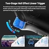 Thunderobot G80TS Wireless Controller für PC/Switch/Switch 2/Android/iOS, TMR-Joystick, Dual-TMR-Trigger, optische Tasten, 1000 Hz Abfragerate, Schwarz