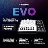 Chessnut Evo AI-Schachbrett – integrierte Maia-Engine, anpassbarer Schachbot, vollständige Stückerkennung, unterstützt wichtige Plattformen, intelligentes All-in-One-Design