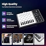 Chessnut Evo AI-Schachbrett – integrierte Maia-Engine, anpassbarer Schachbot, vollständige Stückerkennung, unterstützt wichtige Plattformen, intelligentes All-in-One-Design