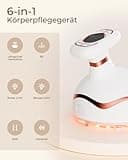 CARER BEAUTY 6-in-1 Kavitationsmaschine Cellulite Massagegerät mit Ultraschall RF EMS rotem blauem Licht Vibration für Anti Cellulite und Anti-Aging Hautstraffung für Körper
