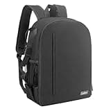Cwatcun Kamerarucksack Wasserbeständig Fotorucksack Professioneller Kameratasche für spiegellose SLR DSLR, kompatibel für Sony Canon Nikon Kamera und Objektivstativ Zubehör (2.0 klein, Schwarz)