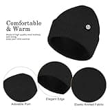 Baynetin Mütze Schal & Handschuh-Sets 3in1 Unisex BeanieMütze Touchscreen Handschuhe und Loop Schal Set mit Weiches Fleecefutter für Outdoor Sport Joggen Skifahren (Schwarz)