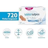 WaterWipes Sensitive+ Newborn & Baby Wipes, 720 Stück (12 Packungen), 3-in-1-Reinigung, Pflege, Schutz, 99,9% Wasser, parfümfrei