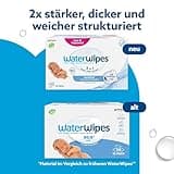 WaterWipes Sensitive+ Newborn & Baby Wipes, 720 Stück (12 Packungen), 3-in-1-Reinigung, Pflege, Schutz, 99,9% Wasser, parfümfrei