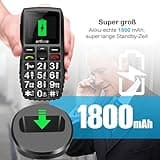 artfone 4G Seniorenhandy ohne Vertrag | Dual SIM mit Notruftaste | Rentner Handy große Tasten | Akku Lange Standby-Zeit | USB-C | Großtastenhandy mit Ladestation | 1,77 Zoll Farbdisplay