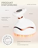 CARER BEAUTY 6-in-1 Kavitationsmaschine Cellulite Massagegerät mit Ultraschall RF EMS rotem blauem Licht Vibration für Anti Cellulite und Anti-Aging Hautstraffung für Körper