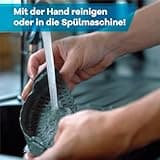 Netrox – Schnappsieb aus Silikon – Nudelsieb Aufsatz zum Einhängen in Topf & Pfanne – BPA-frei, spülmaschinenfestes Küchensieb Sieb – Abtropfsieb als Abgießhilfe für Töpfe Topfsieb