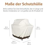 Amazon Basics Grillabdeckung, Gurte mit Click-Verschluss, Gr. M