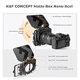 K&F CONCEPT Matte Box Lite mit Top Flag für DSLRs und spiegellose Kameras, kompatibel mit 67mm/72mm/77mm/82mm/95mm Objektiven, kommt mit Filtereinsatz
