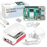 Raspberry Pi 5 8GB Starter-Kit | 128GB Edition | Offizielles 27W Netzteil | Offizielles Gehäuse mit Lüfter | 4K Micro HDMI Kabel 1m | Alu-Kühlkörper