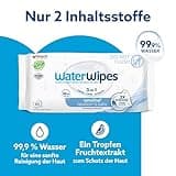 WaterWipes Sensitive+ Newborn & Baby Wipes, 720 Stück (12 Packungen), 3-in-1-Reinigung, Pflege, Schutz, 99,9% Wasser, parfümfrei