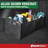 ATHLON TOOLS Kofferraumtasche faltbar - Kofferraum-Organizer, Auto Faltbox, Autotasche - verstärkt und stabil - mit Anti-Rutsch-Klett