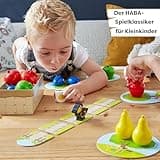 HABA Erster Obstgarten – Meine ersten Spiele: Brett- & Familienspiel rund um Farben und Formen, Holzspielzeug-Spieleklassiker für Kleinkinder ab 2 Jahren – 1004655001