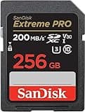 SanDisk Extreme PRO SDXC UHS-I Speicherkarte 256 GB (V30, Übertragungsgeschwindigkeit 200 MB/s, U3, 4K UHD Videos, SanDisk QuickFlow-Technologie, temperaturbeständig)