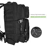 ProCase 40L Militär Taktische Rucksack, Große Kapazität 3 Tage Armee Assault Pack Bag Go Bag Rucksack für Wandern Jagd, Trekking und Camping und andere Outdoor Aktivitäten –Schwarz