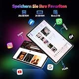 VekfulPC 2026 Neuestes Tablet Android 16 Tablet mit Tastatur Tablets 10 Zoll Gemini AI 24GB RAM+256GB ROM (2TB TF), Octa-Core, 8MP+5MP, Widevine L1, 5G WiFi, GPS, Face ID