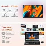 MAXLEGEN Tablet 11 Zoll, 2K FHD, 36GB RAM+512GB ROM/1TB TF, 4G LTE Dual SIM+5G WLAN, 2GHz Octa-Core Android 15 Tablet mit 9580mAh Akku, 13MP, GPS, GMS, Tablets mit Tastatur/Stift/Maus/Hülle