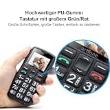 artfone 4G Seniorenhandy ohne Vertrag | Dual SIM mit Notruftaste | Rentner Handy große Tasten | Akku Lange Standby-Zeit | USB-C | Großtastenhandy mit Ladestation | 1,77 Zoll Farbdisplay