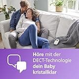 Philips AVENT Audio Babyphone DECT-Technologie, Eco-Mode, Gegensprechfunktion, Schlaf- und Nachtlieder, Temperatursensor, maximale Reichweite, weiß (Modell SCD713/26)