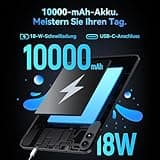 T60Pro Tablet 13.4 Zoll,Tablet Android 15 mit Tastatur,120Hz FHD,24GB RAM+256GB ROM,10000mA,WideVine L1/16MP+8MP AI Kamera/Face ID/GPS,Octa-Core Gaming Tablets mit Stift,Maus,Hülle,4 Jahre Garantie