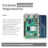 Raspberry Pi 5 8GB Starter-Kit | 128GB Edition | Offizielles 27W Netzteil | Offizielles Gehäuse mit Lüfter | 4K Micro HDMI Kabel 1m | Alu-Kühlkörper
