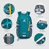 SKYSPER Leicht Wanderrucksack Klein Rucksack mit Rückenbelüftung Trekkingrucksack aus atmungsaktivem 3D Air Mesh Polyester Camping Outdoor Wandern Rucksack