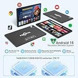 2025 Neueste Tablet 11 Zoll Android 15 Tablets,Tablet mit Tastatur Maus,5G Wifi Tablett PC Mit 16GB+128GB(1TBTF),4G LTE Tablets Mit 2 SIM 1 SD slot-Octa-core,1080FHD,13+8MP,7000mAh,Type-C/GPS/OTG-Grau