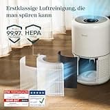 LEVOIT Luftreiniger mit HEPA Luftfilter gegen 99,97 Prozent Schimmel Staub Pollen Tierhaare, Luftqualitäts-Feedback und Auto-Modus, CADR 240m³/h für Raucherzimmer, Air Purifier 22dB Schlafmodus Timer