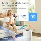 LEVOIT Luftreiniger mit HEPA Luftfilter gegen 99,97 Prozent Schimmel Staub Pollen Tierhaare, Luftqualitäts-Feedback und Auto-Modus, CADR 240m³/h für Raucherzimmer, Air Purifier 22dB Schlafmodus Timer