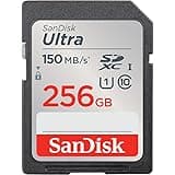 SanDisk Ultra SDXC UHS-I Speicherkarte 256 GB (Für Kompaktkameras der Einstiegs- und Mittelklasse, Full HD-Videos, U1, C10,V10, bis 150 MB/s Lesegeschwindigkeit, 10 Jahre Garantie)